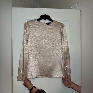 Sincerely Jules Silky Blouse in Blush Pink